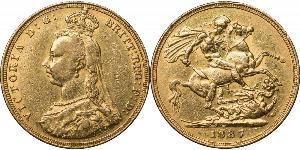 1 Sovereign Reino Unido de Gran Bretaña e Irlanda (1801-1922) Oro Victoria (1819 - 1901)