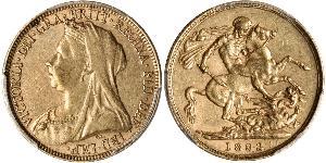 1 Sovereign Reino Unido de Gran Bretaña e Irlanda (1801-1922) Oro Victoria (1819 - 1901)