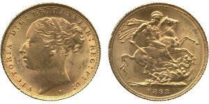 1 Sovereign Reino Unido de Gran Bretaña e Irlanda (1801-1922) Oro Victoria (1819 - 1901)