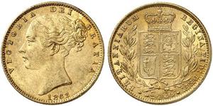 1 Sovereign Reino Unido de Gran Bretaña e Irlanda (1801-1922) Oro Victoria (1819 - 1901)