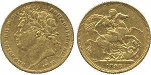 1 Sovereign Reino Unido de Gran Bretaña e Irlanda (1801-1922) Oro Jorge IV (1762-1830)