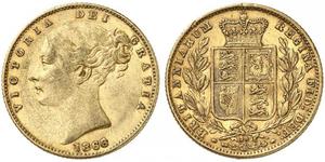 1 Sovereign Reino Unido de Gran Bretaña e Irlanda (1801-1922) Oro Victoria (1819 - 1901)