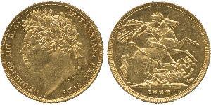 1 Sovereign Reino Unido de Gran Bretaña e Irlanda (1801-1922) Oro Jorge IV (1762-1830)