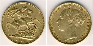 1 Sovereign Reino Unido de Gran Bretaña e Irlanda (1801-1922) Oro Victoria (1819 - 1901)