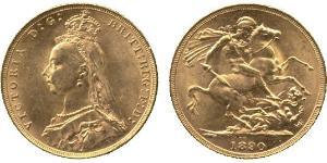 1 Sovereign Reino Unido de Gran Bretaña e Irlanda (1801-1922) Oro Victoria (1819 - 1901)