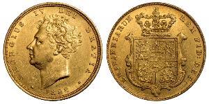 1 Sovereign Reino Unido de Gran Bretaña e Irlanda (1801-1922) Oro Jorge IV (1762-1830)