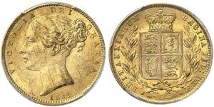 1 Sovereign Reino Unido de Gran Bretaña e Irlanda (1801-1922) Oro Victoria (1819 - 1901)