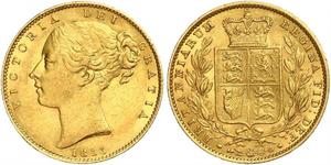 1 Sovereign Reino Unido de Gran Bretaña e Irlanda (1801-1922) Oro Victoria (1819 - 1901)