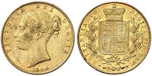 1 Sovereign Reino Unido de Gran Bretaña e Irlanda (1801-1922) Oro Victoria (1819 - 1901)