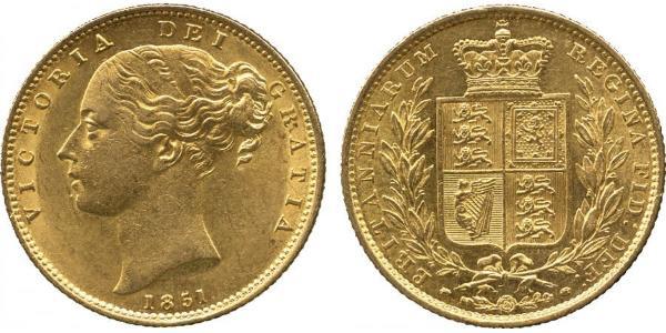 1 Sovereign Reino Unido de Gran Bretaña e Irlanda (1801-1922) Oro Victoria (1819 - 1901)