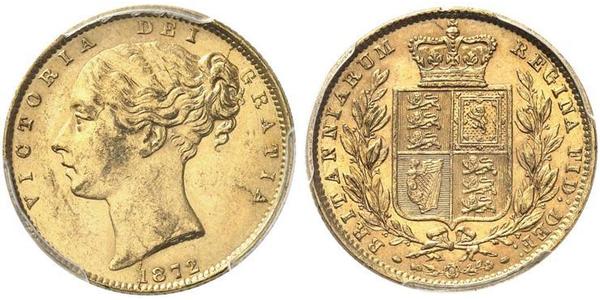 1 Sovereign Reino Unido de Gran Bretaña e Irlanda (1801-1922) Oro Victoria (1819 - 1901)