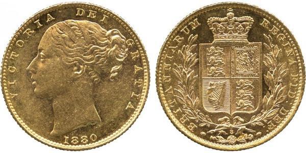 1 Sovereign Reino Unido de Gran Bretaña e Irlanda (1801-1922) Oro Victoria (1819 - 1901)