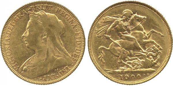 1 Sovereign Reino Unido de Gran Bretaña e Irlanda (1801-1922) Oro Victoria (1819 - 1901)