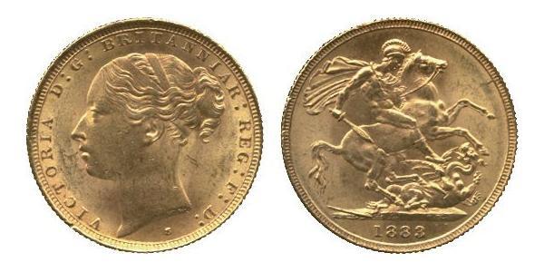 1 Sovereign Reino Unido de Gran Bretaña e Irlanda (1801-1922) Oro Victoria (1819 - 1901)