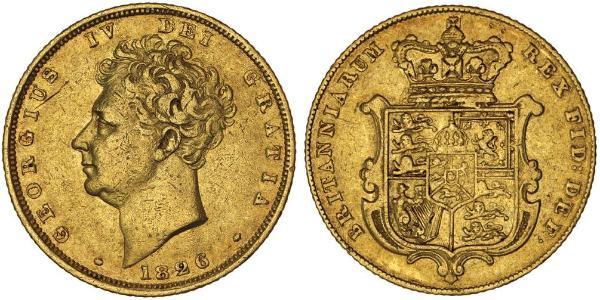 1 Sovereign Reino Unido de Gran Bretaña e Irlanda (1801-1922) Oro Jorge IV (1762-1830)