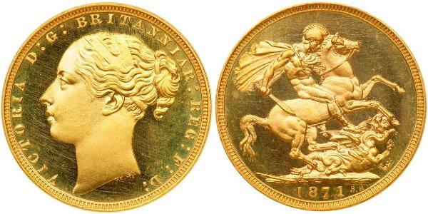 1 Sovereign Reino Unido de Gran Bretaña e Irlanda (1801-1922) Oro Victoria (1819 - 1901)