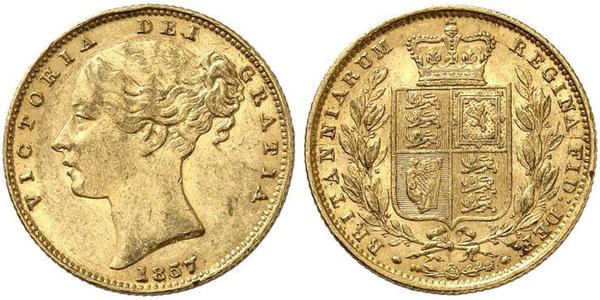 1 Sovereign Reino Unido de Gran Bretaña e Irlanda (1801-1922) Oro Victoria (1819 - 1901)