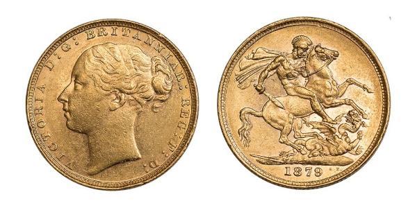 1 Sovereign Reino Unido de Gran Bretaña e Irlanda (1801-1922) Oro Victoria (1819 - 1901)
