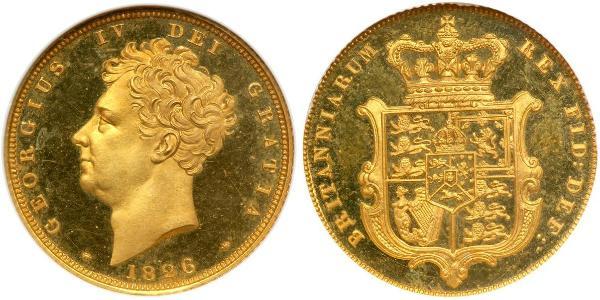 1 Sovereign Reino Unido de Gran Bretaña e Irlanda (1801-1922) Oro Jorge IV (1762-1830)