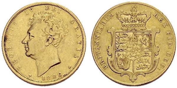 1 Sovereign Reino Unido de Gran Bretaña e Irlanda (1801-1922) Oro Jorge IV (1762-1830)