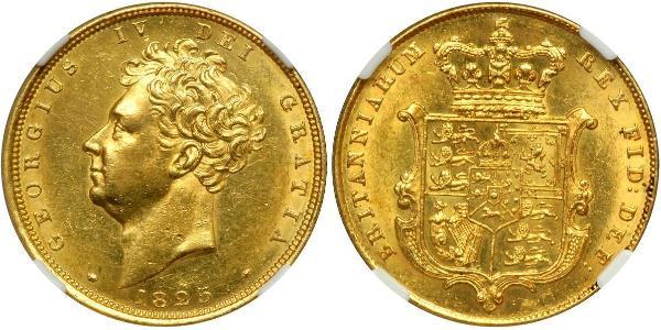 1 Sovereign Reino Unido de Gran Bretaña e Irlanda (1801-1922) Oro Jorge IV (1762-1830)