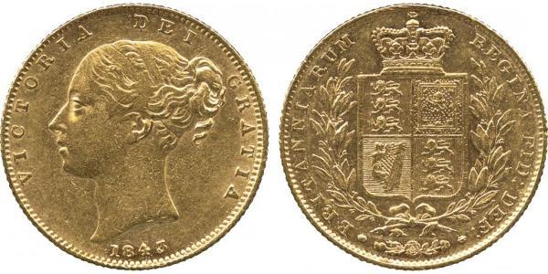 1 Sovereign Reino Unido de Gran Bretaña e Irlanda (1801-1922) Oro Victoria (1819 - 1901)