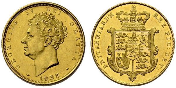 1 Sovereign Reino Unido de Gran Bretaña e Irlanda (1801-1922) Oro Jorge IV (1762-1830)