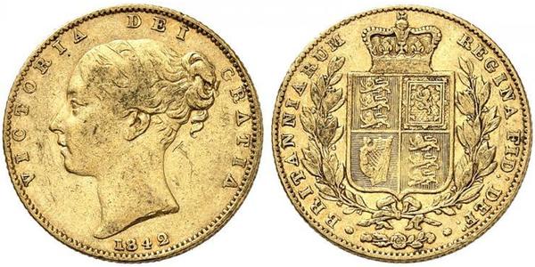 1 Sovereign Reino Unido de Gran Bretaña e Irlanda (1801-1922) Oro Victoria (1819 - 1901)