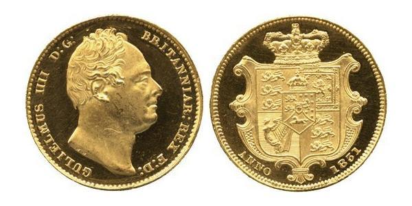 1 Sovereign Reino Unido de Gran Bretaña e Irlanda (1801-1922) Oro Guillermo IV (1765-1837)