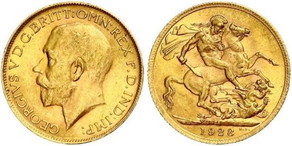 1 Sovereign Sudafrica Oro Giorgio V (1865-1936)