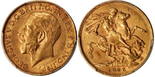 1 Sovereign Sudafrica Oro Giorgio V (1865-1936)