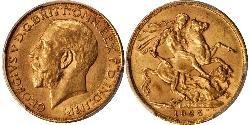 1 Sovereign Sudáfrica Oro Jorge V (1865-1936)