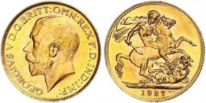 1 Sovereign Sudáfrica Oro Jorge V (1865-1936)