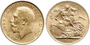 1 Sovereign Sudáfrica Oro Jorge V (1865-1936)