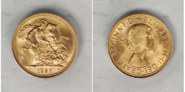 1 Sovereign United Kingdom (1922-) 金 伊丽莎白二世 (1926-2022)