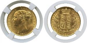 1 Sovereign 大不列颠及爱尔兰联合王国 (1801 - 1922) 金 维多利亚 (英国君主)