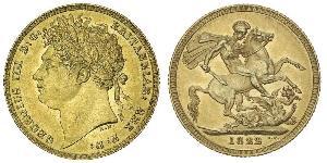 1 Sovereign 大不列颠及爱尔兰联合王国 (1801 - 1922) 金 喬治四世 (1762-1830)