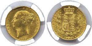 1 Sovereign 大不列颠及爱尔兰联合王国 (1801 - 1922) 金 维多利亚 (英国君主)