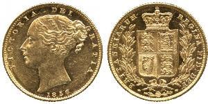 1 Sovereign 大不列颠及爱尔兰联合王国 (1801 - 1922) 金 维多利亚 (英国君主)