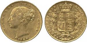 1 Sovereign 大不列颠及爱尔兰联合王国 (1801 - 1922) 金 维多利亚 (英国君主)