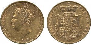 1 Sovereign 大不列颠及爱尔兰联合王国 (1801 - 1922) 金 喬治四世 (1762-1830)