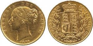 1 Sovereign 大不列颠及爱尔兰联合王国 (1801 - 1922) 金 维多利亚 (英国君主)