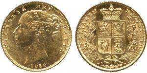 1 Sovereign 大不列颠及爱尔兰联合王国 (1801 - 1922) 金 维多利亚 (英国君主)