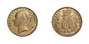 1 Sovereign 大不列颠及爱尔兰联合王国 (1801 - 1922) 金 维多利亚 (英国君主)