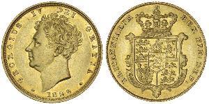 1 Sovereign 大不列颠及爱尔兰联合王国 (1801 - 1922) 金 喬治四世 (1762-1830)