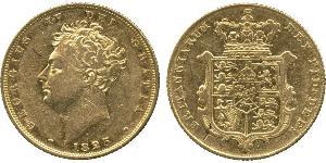 1 Sovereign 大不列颠及爱尔兰联合王国 (1801 - 1922) 金 喬治四世 (1762-1830)