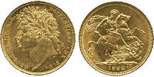 1 Sovereign 大不列颠及爱尔兰联合王国 (1801 - 1922) 金 喬治四世 (1762-1830)