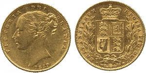 1 Sovereign 大不列颠及爱尔兰联合王国 (1801 - 1922) 金 维多利亚 (英国君主)