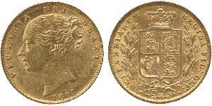 1 Sovereign 大不列颠及爱尔兰联合王国 (1801 - 1922) 金 维多利亚 (英国君主)