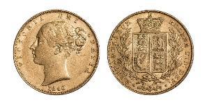 1 Sovereign 大不列颠及爱尔兰联合王国 (1801 - 1922) 金 维多利亚 (英国君主)